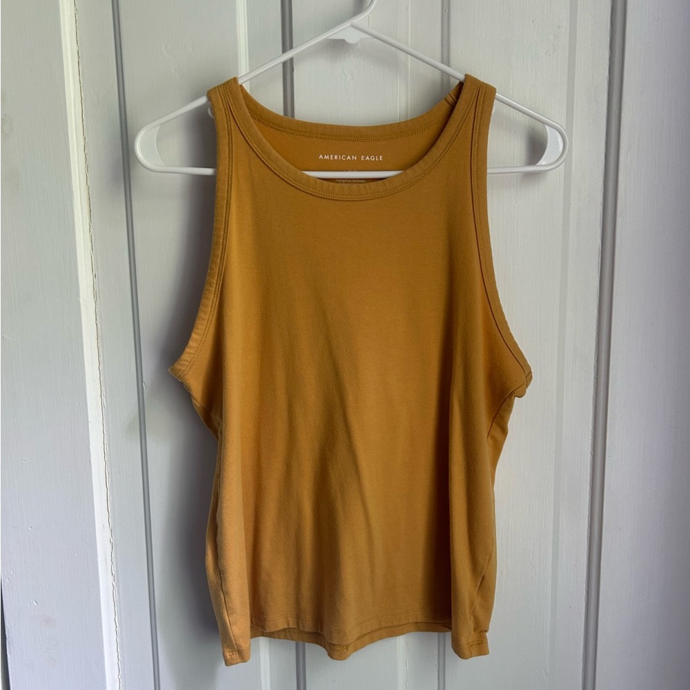 American Eagle Outfitters Women's Mustard Tank Top — Size L